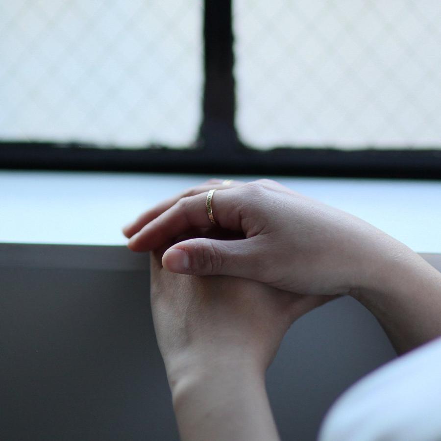 イロンデール エペパン hirondelle et pepin / k18 hr-467 スマイルスタンプ リング M レディース 指輪 ギフト プレゼント 記念日 アクセサリー… | hirondelle | 08