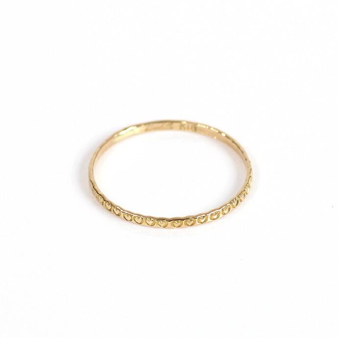 イロンデール エペパン hirondelle et pepin / k18 hr-468 ハートスタンプ リング S レディース 指輪 ギフト プレゼント 記念日 アクセサリー … | hirondelle | 03