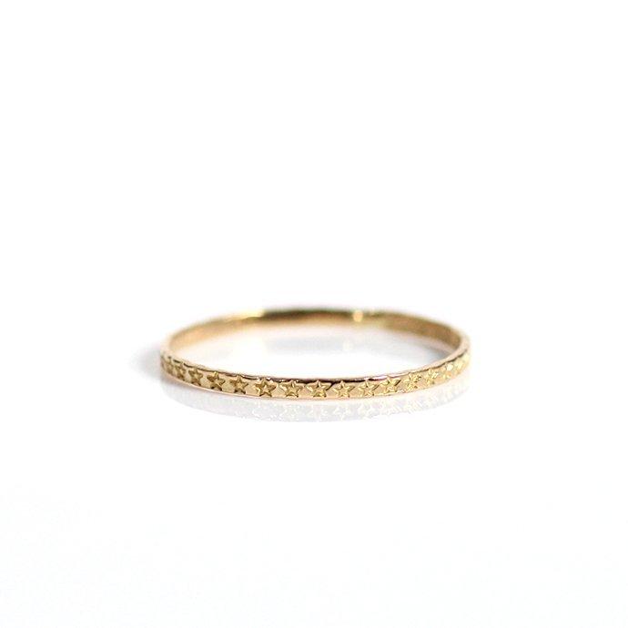 イロンデール エペパン hirondelle et pepin / k18 hr-470 スタースタンプ リング S レディース 指輪 ギフト プレゼント 記念日 アクセサリー … | hirondelle | 01