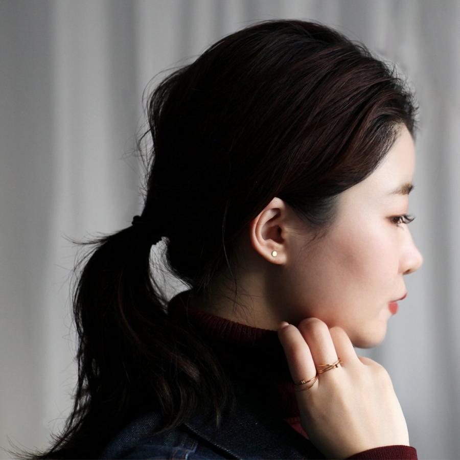 イロンデール エペパン hirondelle et pepin / k18 hp-513 スマイルスタンプ ピアス 1 (片耳タイプ) レディース ギフト プレゼント アクセサリ… | hirondelle | 03