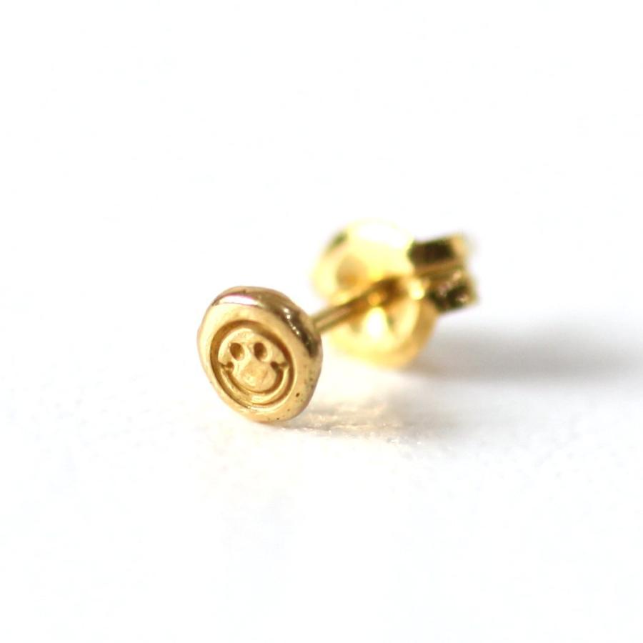 イロンデール エペパン hirondelle et pepin / k18 hp-514 スマイルスタンプ ピアス 2 (片耳タイプ) レディース ギフト プレゼント アクセサリ… | hirondelle | 01