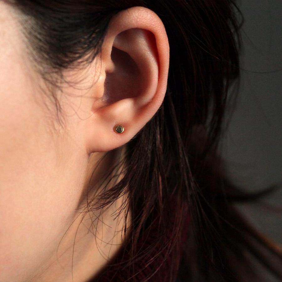 イロンデール エペパン hirondelle et pepin / k18 hp-516 ハートスタンプ ピアス (片耳タイプ) レディース ギフト プレゼント アクセサリー ジ… | hirondelle | 03