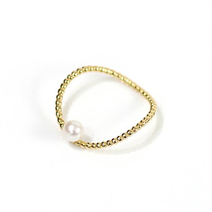 siki (シキ) / SK-R26-K18YG パール＆グレインリング - ゴールド | 