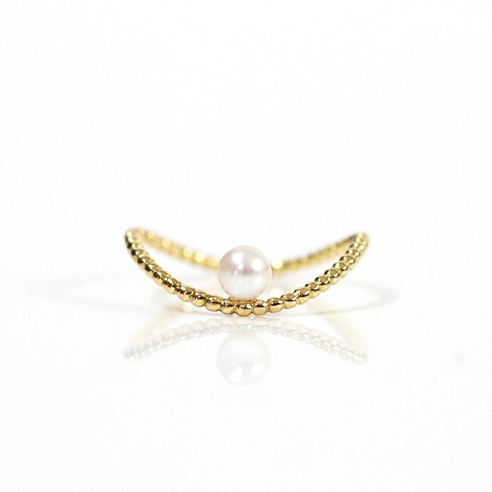 siki (シキ) / SK-R26-K18YG パール＆グレインリング - ゴールド |  | 01