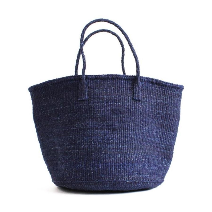 サイザル カゴバッグ ラウンド M / K1104-85 - ネイビー  レディース カゴバッグ 12インチ | NAVY（SWISS MILITARY HANOWA）