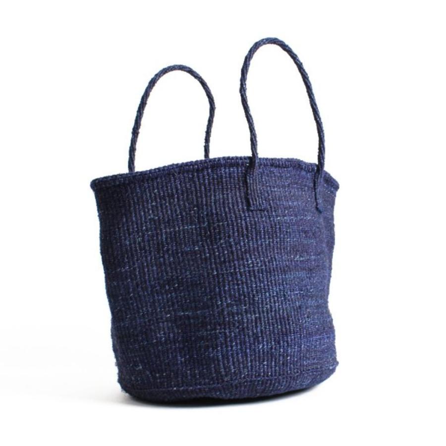 サイザル カゴバッグ ラウンド M / K1104-85 - ネイビー  レディース カゴバッグ 12インチ | NAVY（SWISS MILITARY HANOWA） | 01