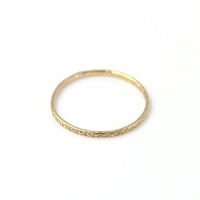 イロンデール エペパン hirondelle et pepin / k18 hr-502-16s クロスラインリング S / ゴールド レディース 指輪 ギフト プレゼント 記念日 ア… | hirondelle | 01