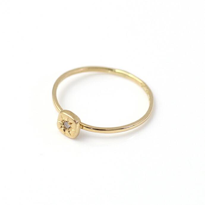 イロンデール エペパン hirondelle et pepin / k18 hr-499-16s 星留めダイヤリング 1 レディース 指輪 ギフト プレゼント 記念日 アクセサリー … | hirondelle | 01