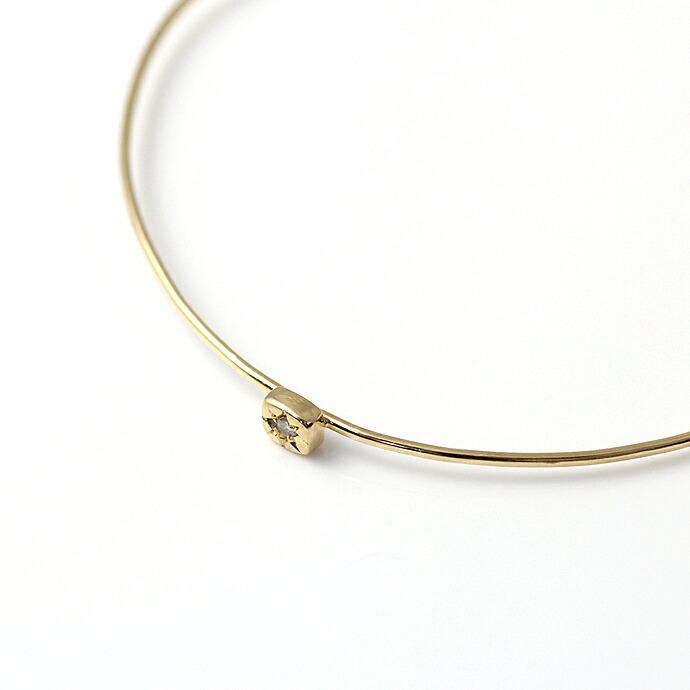 イロンデール エペパン hirondelle et pepin / k18 hv-193-16s 星留めダイヤバングル レディース ギフト プレゼント ブレスレット アクセサリー… | hirondelle | 01