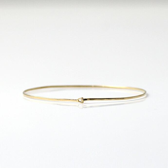 【廃番商品】hirondelle et pepin (イロンデールエペパン) / k18 hv-182-16s 平打バングル S | hirondelle | 02