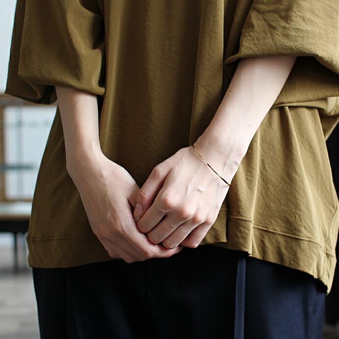 【廃番商品】hirondelle et pepin (イロンデールエペパン) / k18 hv-183-16s 平打バングル M | hirondelle | 03