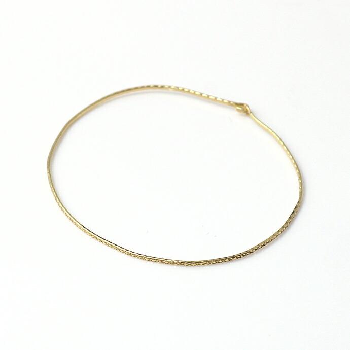 【廃番商品】hirondelle et pepin (イロンデールエペパン) / k18 hv-189-16s クロスラインバングル S | hirondelle | 01