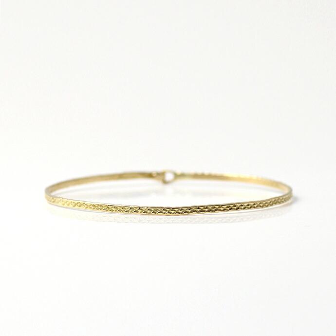 【廃番商品】hirondelle et pepin (イロンデールエペパン) / k18 hv-190-16s クロスラインバングル M | hirondelle