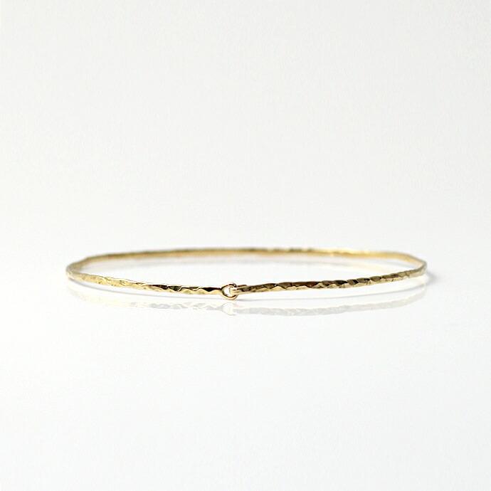 【廃番商品】hirondelle et pepin (イロンデールエペパン) / k18 hv-187-16s エンボスバングル S | hirondelle | 02