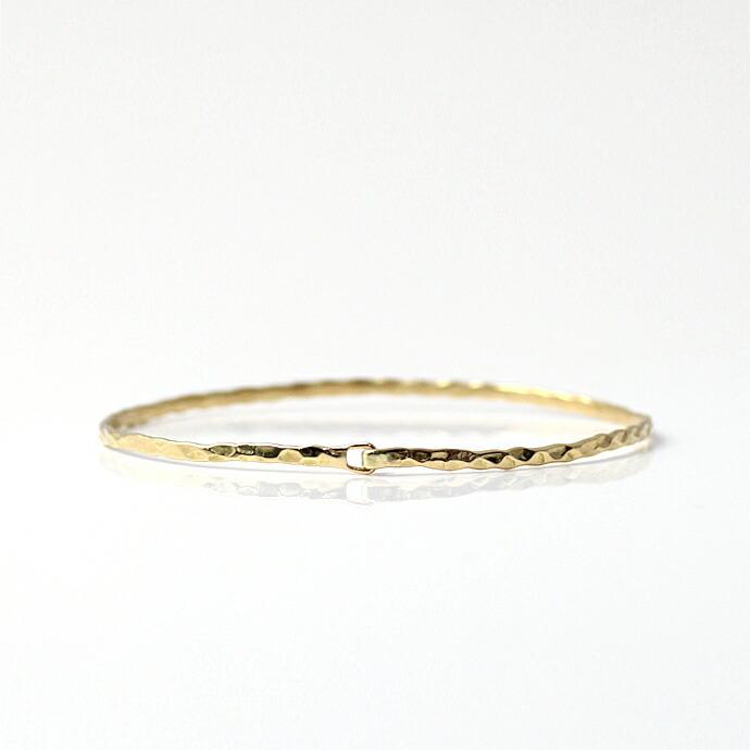 【廃番商品】hirondelle et pepin (イロンデールエペパン) / k18 hv-188-16s エンボスバングル M | hirondelle | 03