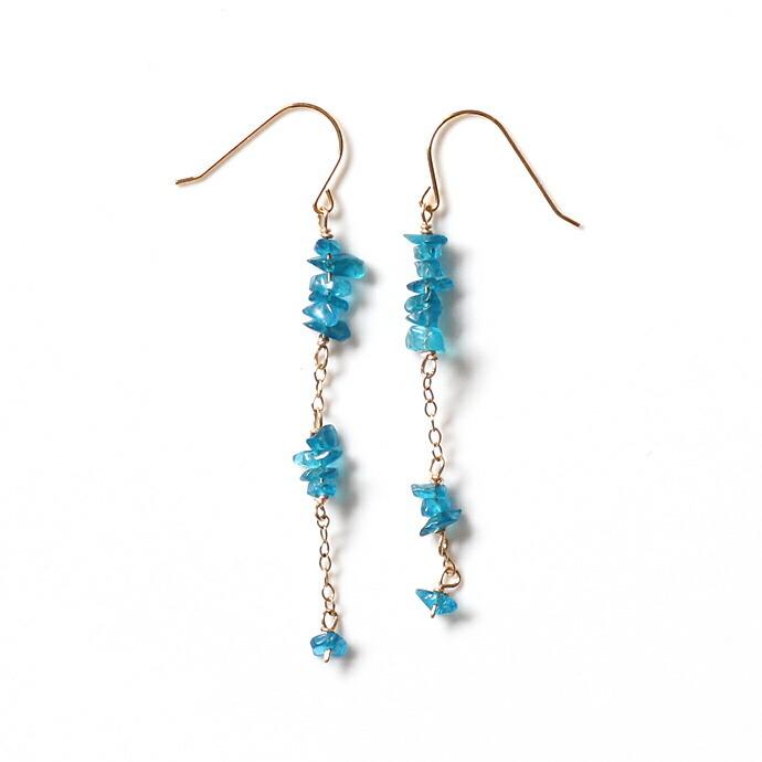 cocozelle（ココゼル） / COP-10 apatite ピアス - アパタイト レディース ギフト プレゼント 記念日 アクセサリー ジュエリー 20代 30代 40代 … | 