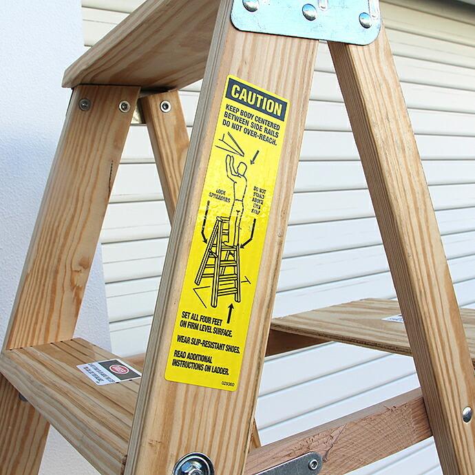 【送料無料】【代引き不可】Michigan Ladder Company / Wood Step Ladder ウッドステップラダー - Size 6 |  | 02