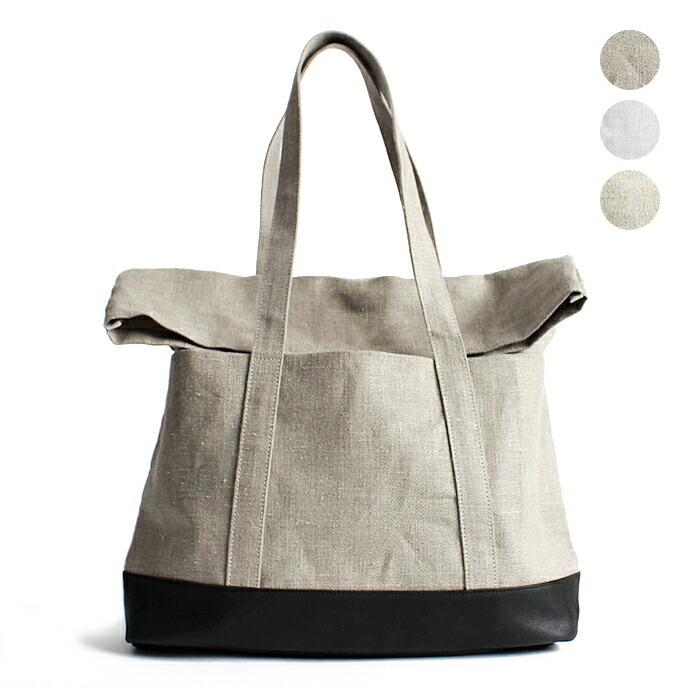 Ense（アンサ） / linen tote L リネン フラップトートバッグ L lens516 - 全3色 送料無料 | 