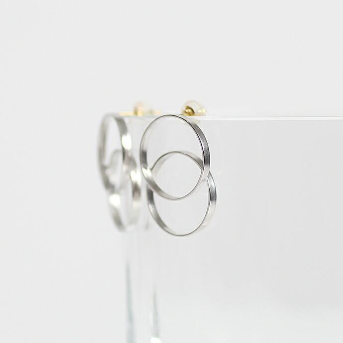 siki (シキ) / SK-LP03-SV ダブルサークルラインピアス - シルバー |  | 01