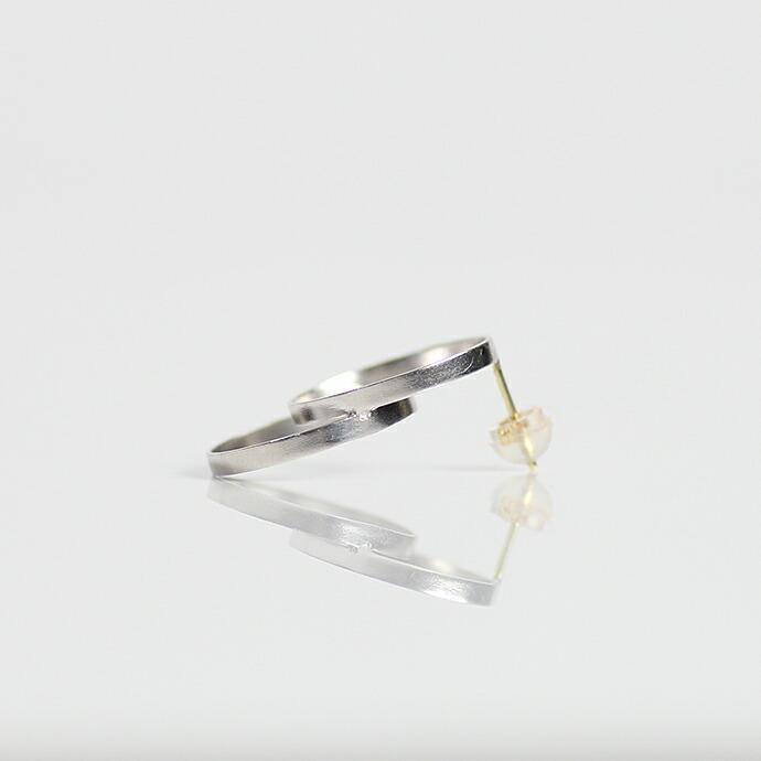 siki (シキ) / SK-LP03-SV ダブルサークルラインピアス - シルバー |  | 03