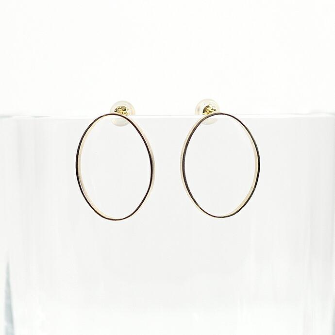 siki (シキ) / SK-LP02-GD オーバルラインピアス - ゴールド |  | 04