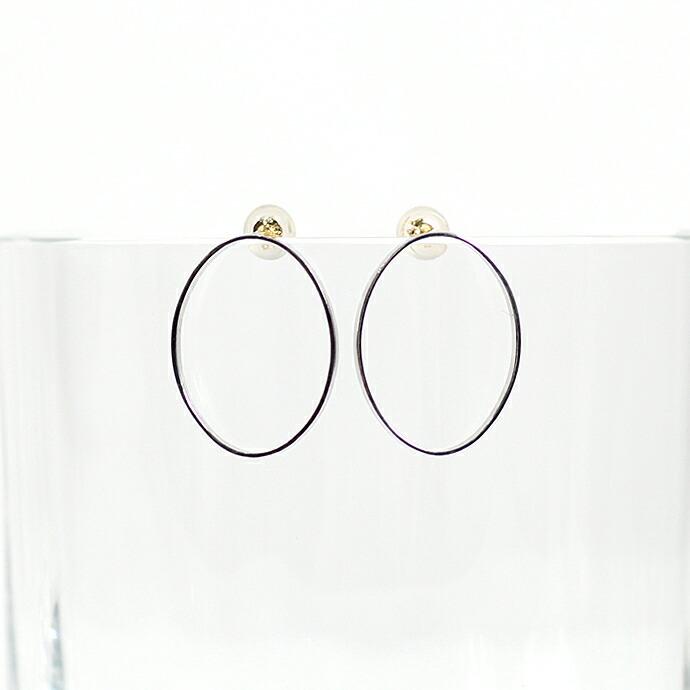 siki (シキ) / SK-LP02-SV オーバルラインピアス - シルバー |  | 03