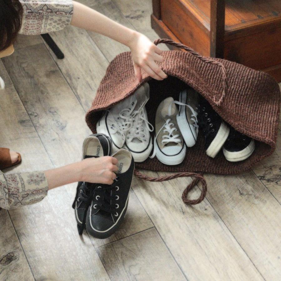 サイザル カゴバッグ 楕円L - ダークブラウン かごバッグ |  | 01