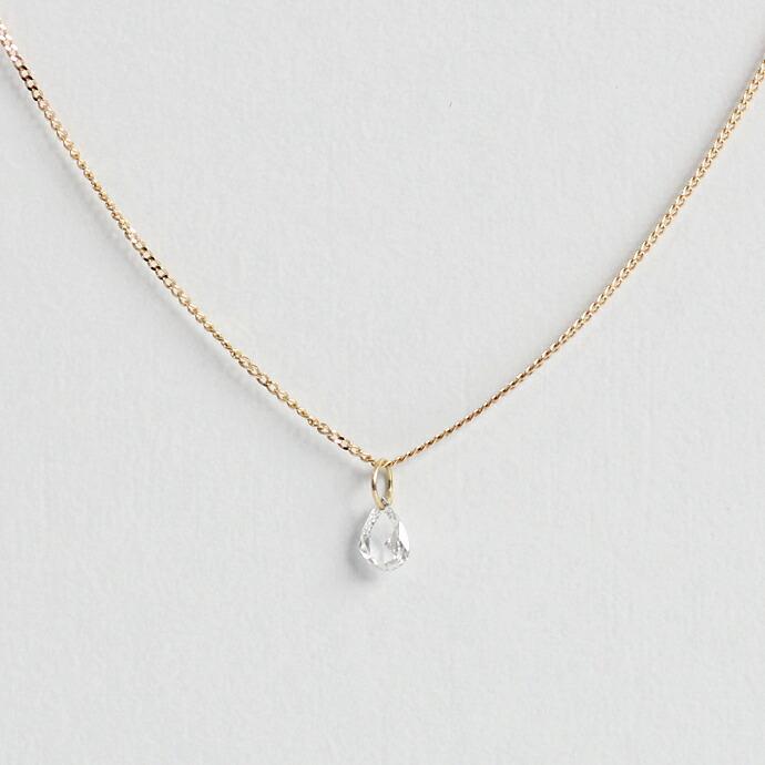 イロンデール エペパン hirondelle et pepin / k18 hn-503-17w ペアシェイプカット ルースダイヤネックレス レディース ギフト プレゼント アク… | hirondelle