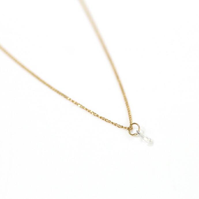 イロンデール エペパン hirondelle et pepin / k18 hn-503-17w ペアシェイプカット ルースダイヤネックレス レディース ギフト プレゼント アク… | hirondelle | 01