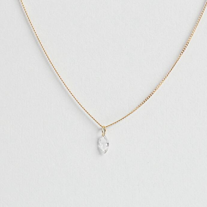 イロンデール エペパン hirondelle et pepin / k18 hn-504-17w マーキースカット ルースダイヤネックレス レディース ギフト プレゼント アクセ… | hirondelle | 01