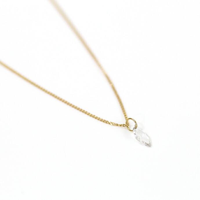 イロンデール エペパン hirondelle et pepin / k18 hn-504-17w マーキースカット ルースダイヤネックレス レディース ギフト プレゼント アクセ… | hirondelle | 03