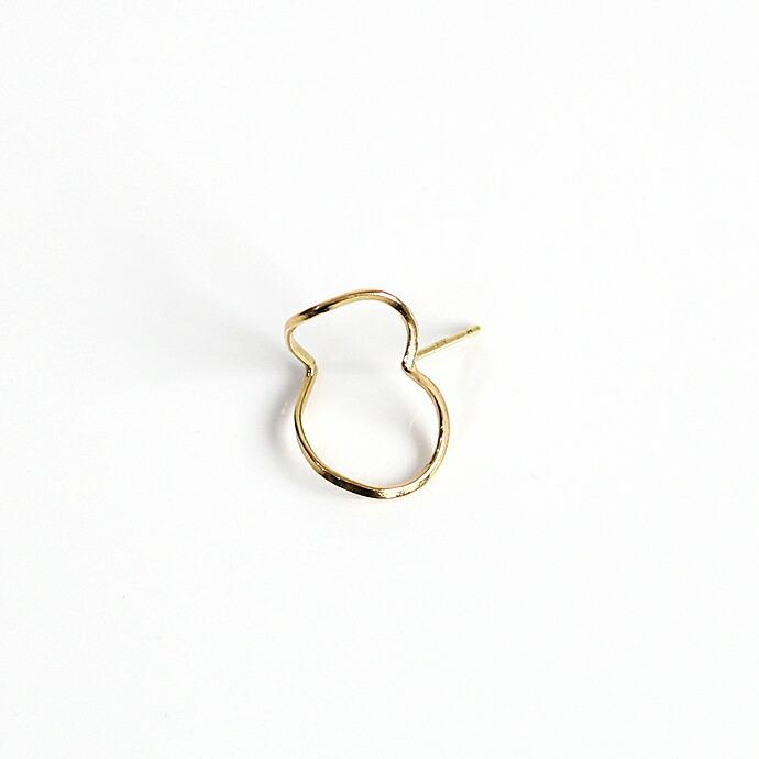 イロンデール エペパン hirondelle et pepin / k18 hp-545-17w シンプル ワイヤーハートピアス / カーブ (片耳タイプ) レディース ギフト プレ… | hirondelle | 02