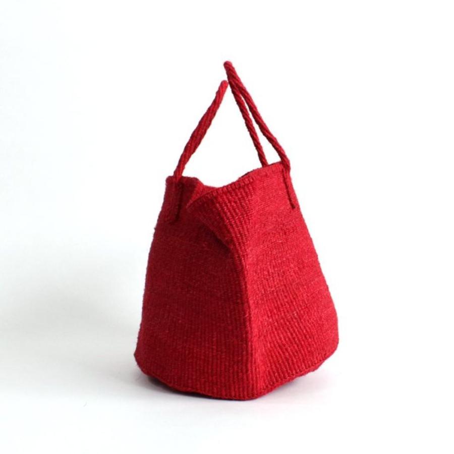 サイザル カゴバッグ ラウンド M / K1104-50 - レッド レディース カゴバッグ 12インチ |  | 01