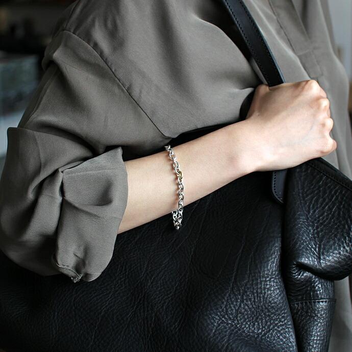 イロンデール エペパン hirondelle et pepin / k18 silver sv-15-17w チェーンバングル レディース ギフト プレゼント ブレスレット アクセサリ… | hirondelle | 05