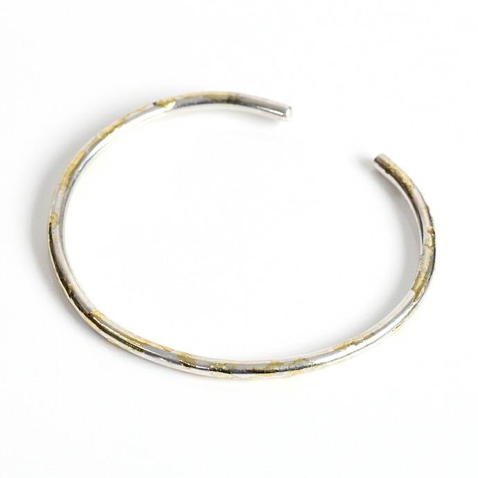 イロンデール エペパン hirondelle et pepin / k18 silver sv-17-17w デコボコバングル / シルバー レディース ギフト プレゼント ブレスレット… | hirondelle