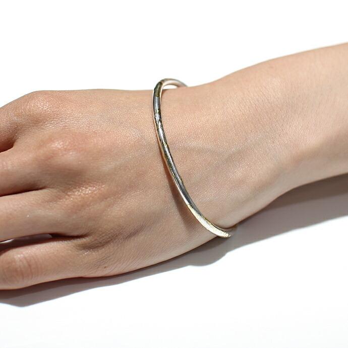 イロンデール エペパン hirondelle et pepin / k18 silver sv-17-17w デコボコバングル / シルバー レディース ギフト プレゼント ブレスレット… | hirondelle | 06