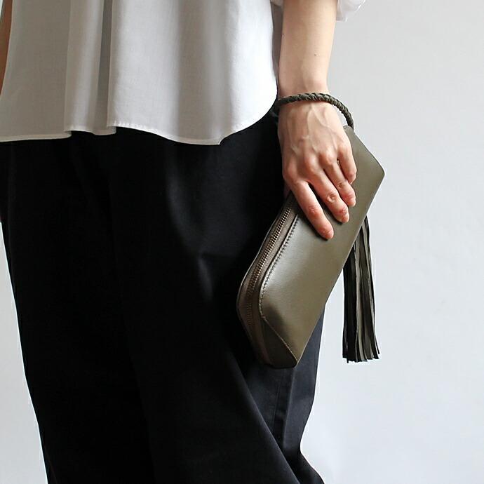 SEASIDE FREERIDE（シーサイドフリーライド） / CDP PC ウォレット型 ハンドル付き レザークラッチバッグ - 全3色 |  | 10