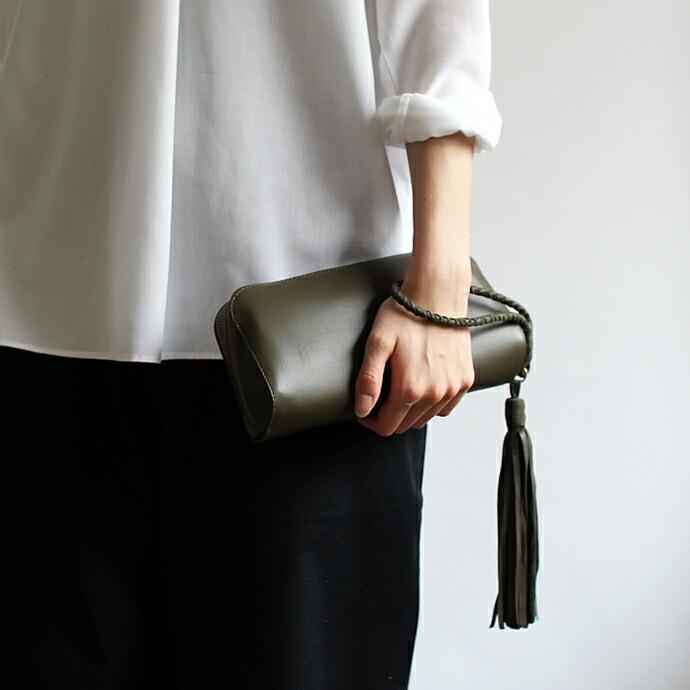 SEASIDE FREERIDE（シーサイドフリーライド） / CDP PC ウォレット型 ハンドル付き レザークラッチバッグ - 全3色 |  | 11