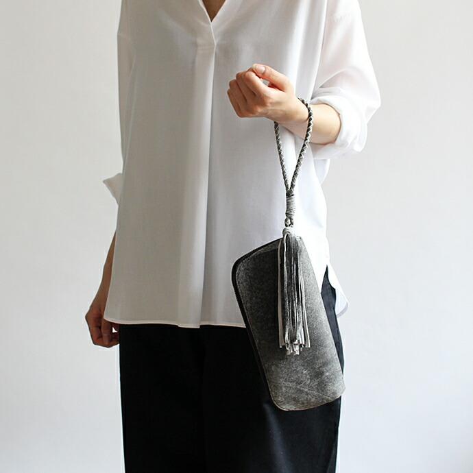 SEASIDE FREERIDE（シーサイドフリーライド） / CDP PC ウォレット型 ハンドル付き レザークラッチバッグ - 全3色 |  | 15