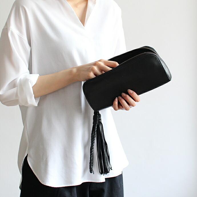 SEASIDE FREERIDE（シーサイドフリーライド） / CDP PC ウォレット型 ハンドル付き レザークラッチバッグ - 全3色 |  | 17