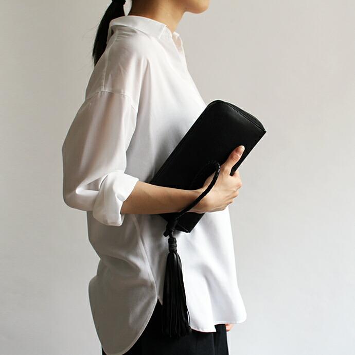 SEASIDE FREERIDE（シーサイドフリーライド） / CDP PC ウォレット型 ハンドル付き レザークラッチバッグ - 全3色 |  | 05