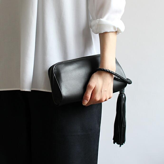 SEASIDE FREERIDE（シーサイドフリーライド） / CDP PC ウォレット型 ハンドル付き レザークラッチバッグ - 全3色 |  | 06