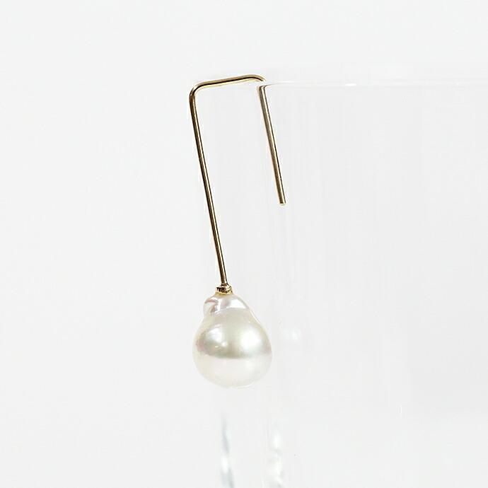su（スウ） / akoea02 AKOYA EARRING アコヤパールピアス ロング -  全2色 (片耳タイプ) レディース ギフト プレゼント アクセサリー ジュエリ… |  | 02