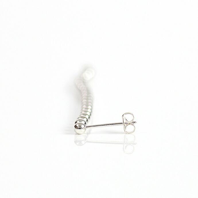 su（スウ） / dtea0102sv DOT シルバーボールチェーンピアス M (片耳タイプ) レディース ギフト プレゼント アクセサリー ジュエリー 20代 30代… |  | 02