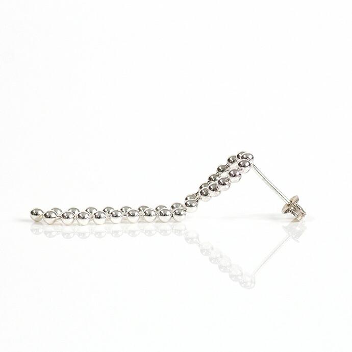 su（スウ） / dtea0201sv DOT シルバーボールチェーンピアス S  (片耳タイプ) レディース ギフト プレゼント アクセサリー ジュエリー 20代 30… |  | 02