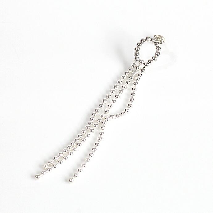 su（スウ） / dtea0302sv DOT シルバーボールチェーンピアス L (片耳タイプ) レディース ギフト プレゼント アクセサリー ジュエリー 20代 30代… | 