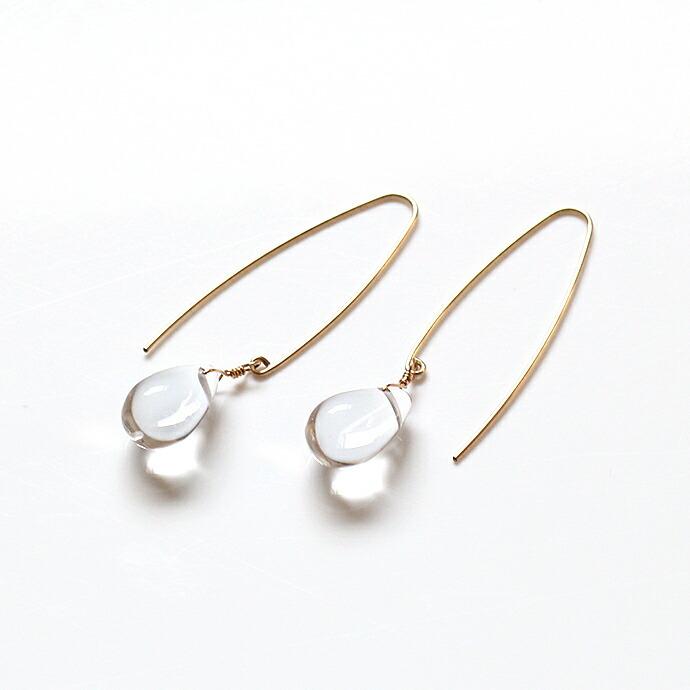 su（スウ） / cealfon04 ロングフック ヒトツブ ピアス - クォーツ レディース ギフト プレゼント アクセサリー ジュエリー 20代 30代 40代 50… |  | 01