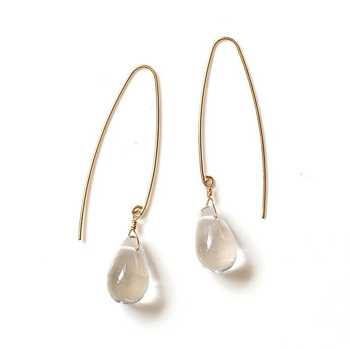 su（スウ） / cealfon04 ロングフック ヒトツブ ピアス - クォーツ レディース ギフト プレゼント アクセサリー ジュエリー 20代 30代 40代 50… |  | 02