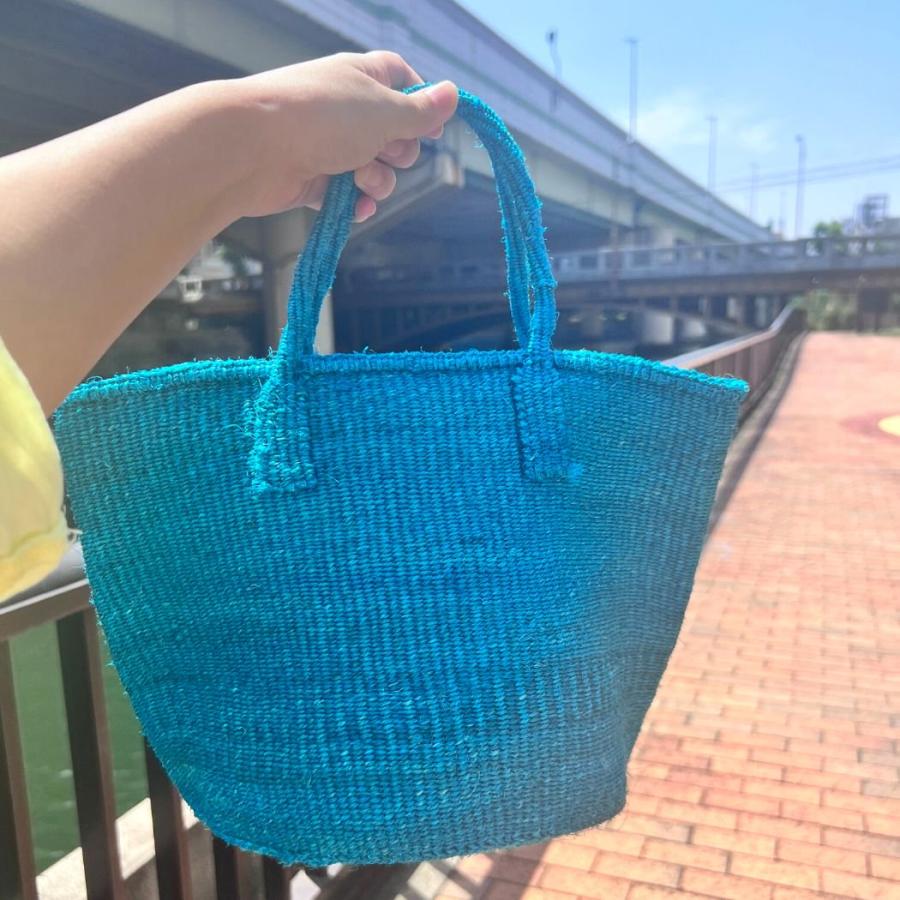 かごバッグ サイザル カゴバッグ ラウンド S K1103D-87 ターコイズ レディース 9インチ 黄色 プチギフト お祝い 贈り物 ポイント 消化 買いまわり プレゼント … |  | 03