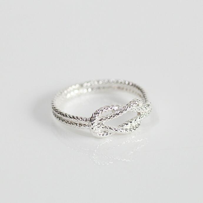 【廃番商品】 moca.arpeggio（モカ アルペジオ） / CR-13 Knot 飾り結びリング - シルバー レディース 指輪 ギフト プレゼント 贈り物 アクセサリー ジュエリ… | KNOT | 02